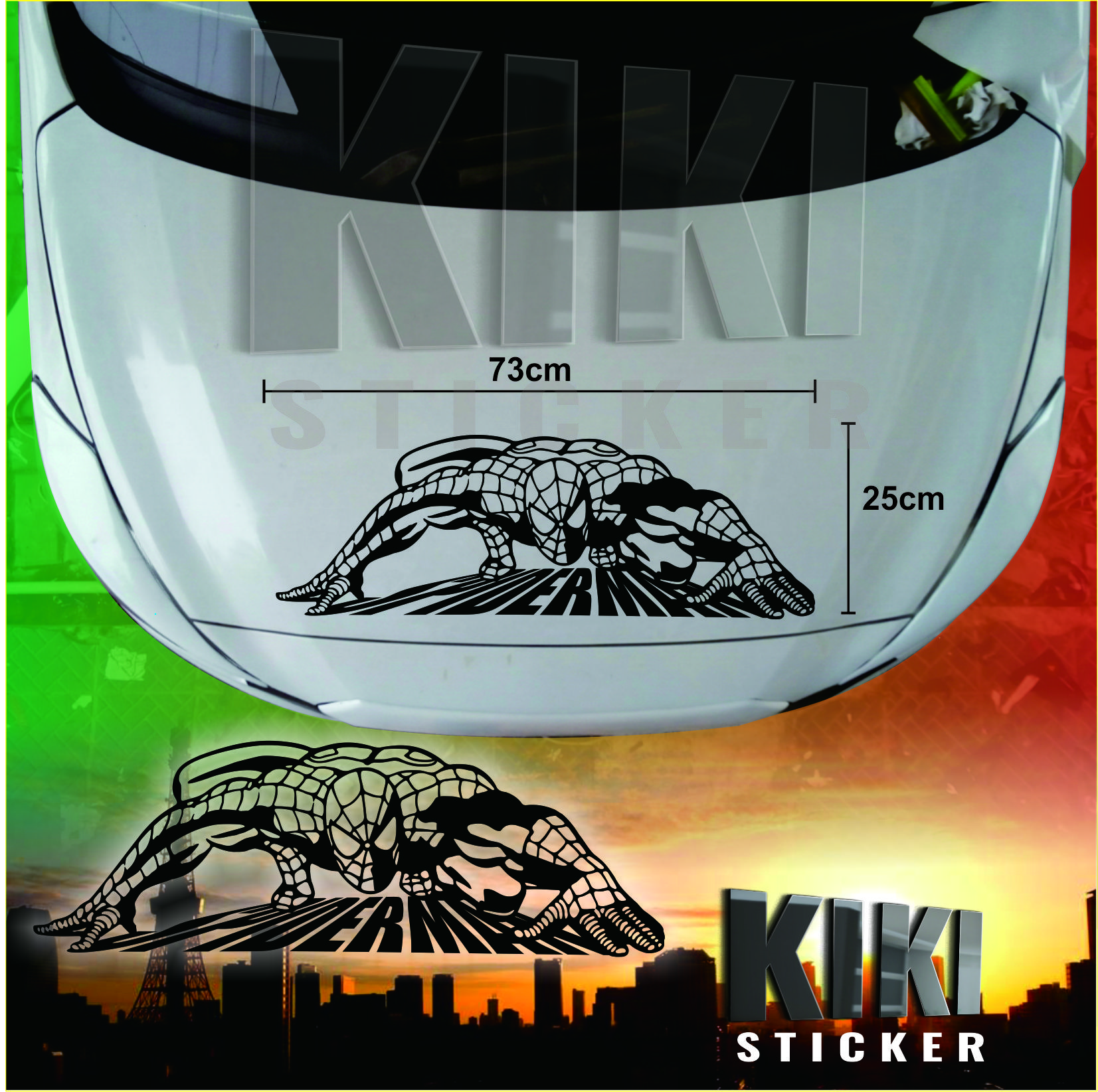 CUTTING STICKER SPIDERMAN