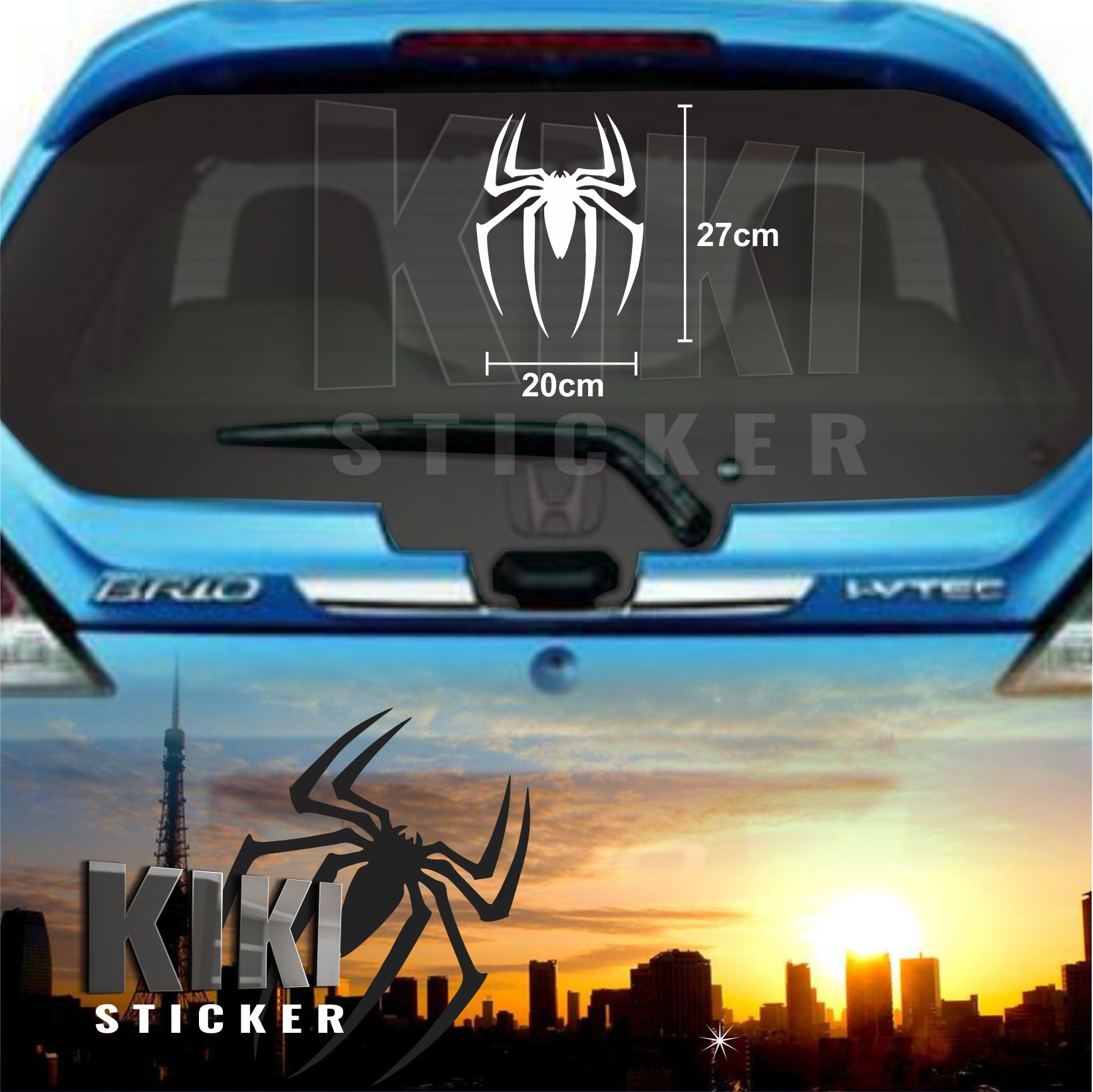 CUTTING STICKER LOGO SPIDERMAN