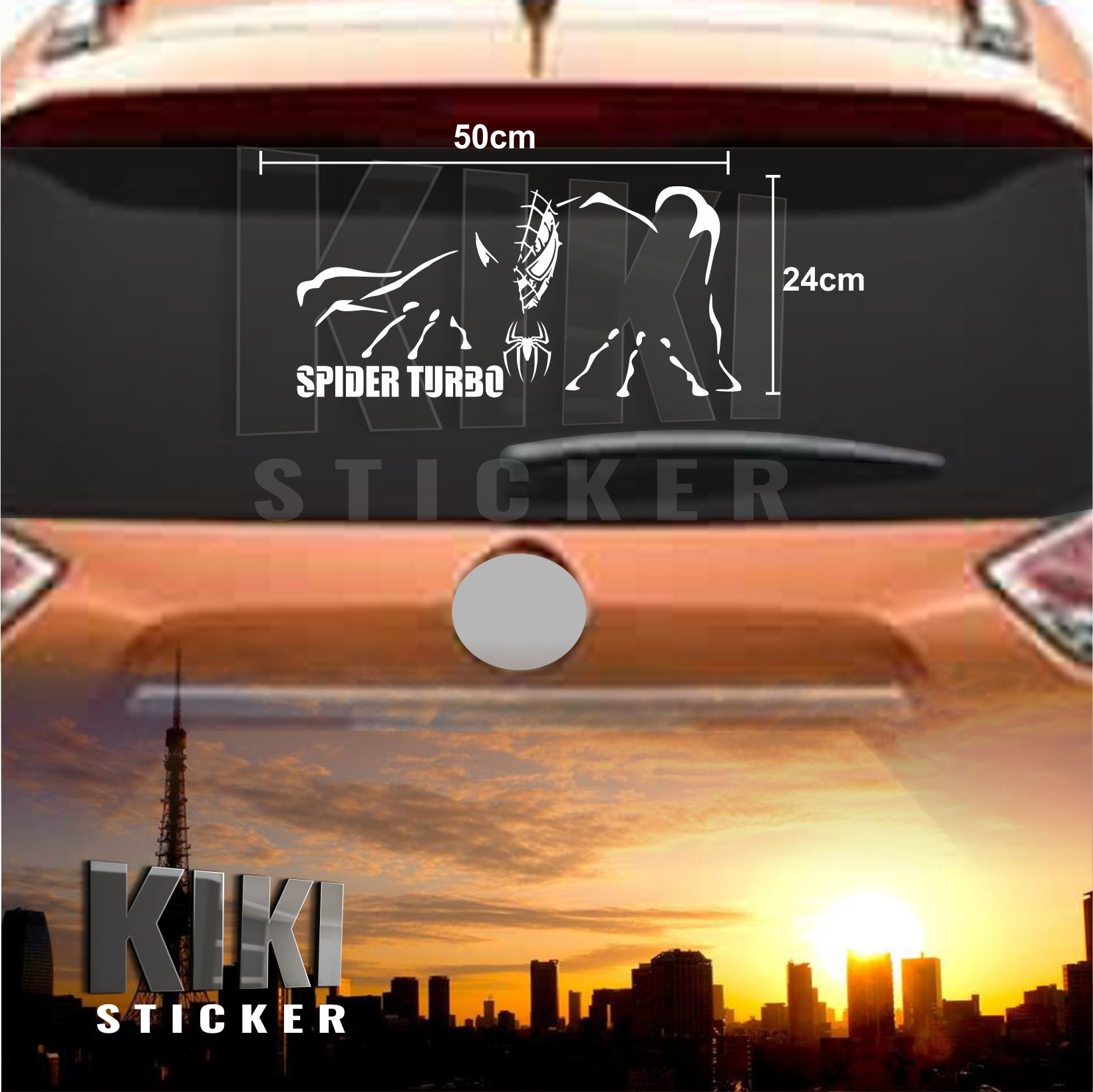 CUTTING STICKER SPIDERMAN TURBO